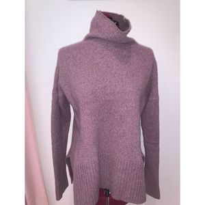 Lou & Grey Thick Purple Turtle Neck Sweater